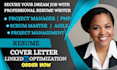create scrum master, project manager, project management, pmp and agile resume