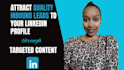 write linkedin content including posts and articles