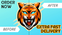 redraw or vector trace, logo, image, illustration, jpeg and raster to vector