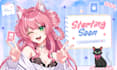 make overlay design for vtuber stream twitch youtube