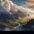 create a fantasy landscape, background, environment scene
