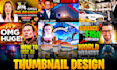 design clickbait youtube thumbnail to boost views