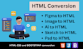 be your front end web developer using HTML,CSS, bootstrap