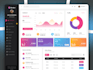 do sass dashboard ui ux, admin panel, landing page ui design