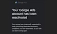 reactivate your google ads suspended account and solve paused account