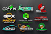 design flat buisness logo in maximum time
