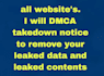 send dmca takedown notice to remove copyright,violating data