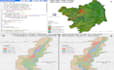 find lulc change, ndvi, classification, lst in gis rs