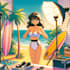 create retro aesthetic 90s anime style art using ai