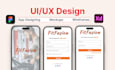 provide mobile app ui ux design, mockups and wireframes