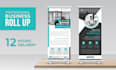 do roll up banner, retractable, roller, signage design