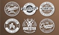 design retro, vintage, badge, patch, emblem, stamp, sticker logo