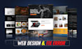 web design and fix HTML CSS javascript bootstrap responsive website