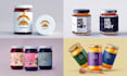 do jam jar label honey label and product label and packaging design