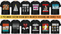 design unique t shirts for amazon merch by amazon and etsy