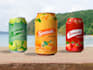 do unique juice, beverage drinks, soda, can label or logo
