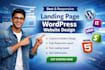 make best and responsive landing page wordpress website design