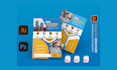 design webinar, event, program, church, retail flyer, best conference flyer