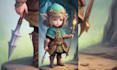 create fantasy and children book cover