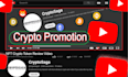 promote your crypto token nft project on my youtube channel