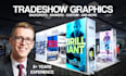 design trade show booth graphics, backdrops, banners