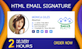 make html email signature for gmail, outlook etc