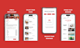 create mobile app UI UX modern design using figma
