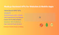 do api development using node js express js for your backend
