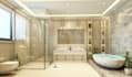 create 3d interior design bathroom