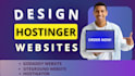 build responsive hostinger landing page, hostinger website, godaddy, sitegound