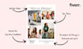 create a yearbook ad photocollage printable with unique editorial style