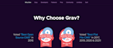 design and develop an amazing responsive grav cms website