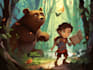 create awesome children story book illustrations