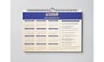 design a printable annual calendar for the year 2025