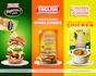 design food label design with 3d mockup