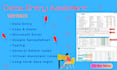 assist with data entry, excel, and google spreadsheet tasks