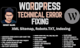 monthly on page and technical SEO and fix wordpress, elementor, divi error