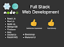 develop website with react js, node js, express, next js