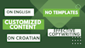 copywrite or do content writing on english or croatian