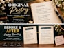 write poems, ghostwrite poetry, books and edit your creative writing