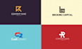 do modern minimalist line art or text logo design
