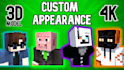 create various emotions of your minecraft skin