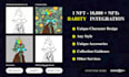 draw and generate 100, 1k, 10k nft art collections
