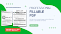design professional fillable PDF, editable PDF in 2hrs