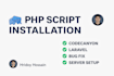 install codecanyon PHP script, laravel website setup and fix errors on server