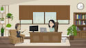 create 2d animation video with  different background