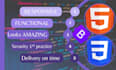 be your professional frontend HTML CSS bootstrap developer