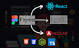 convert your figma to react js and tailwind CSS, material UI