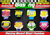 design racing number plate on your motocross and bmx