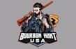bourbon hunt logo design